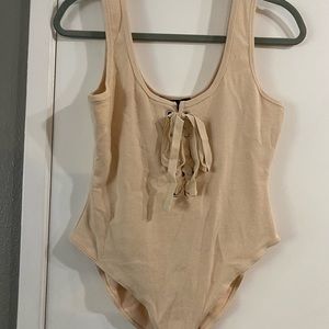Forever 21 lace front bodysuit